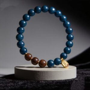T37 Azure Obsidian Tranquility Bracelet