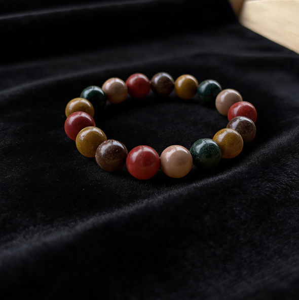 Y05 Five Elements Style Compound Incense Bead Bracelet