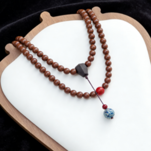 Y09 Yongzheng Compound Incense Bead Mala, Fire Fox Style