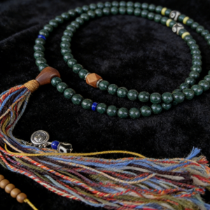 Y03 Mengling Incense Bead Bracelet with 925 Silver Accent